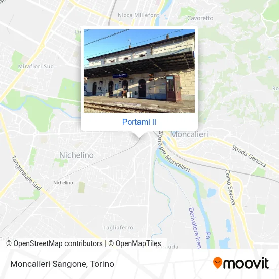 Mappa Moncalieri Sangone