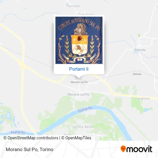 Mappa Morano Sul Po