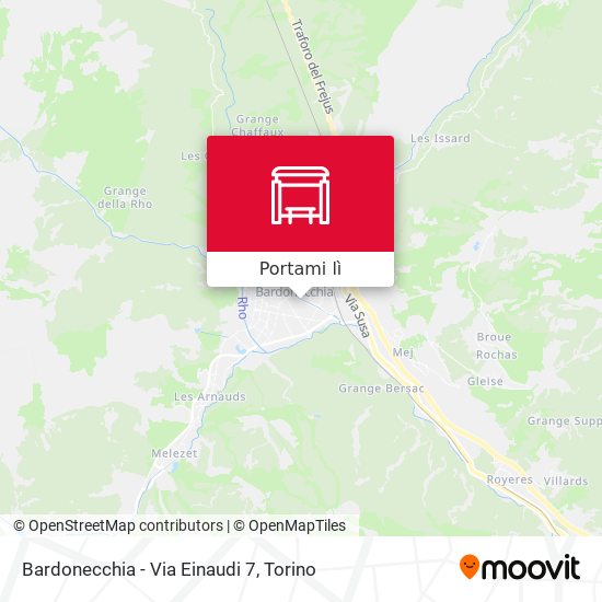 Mappa Bardonecchia - Via Einaudi 7