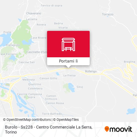 Mappa Burolo - Ss228 - Centro Commerciale La Serra