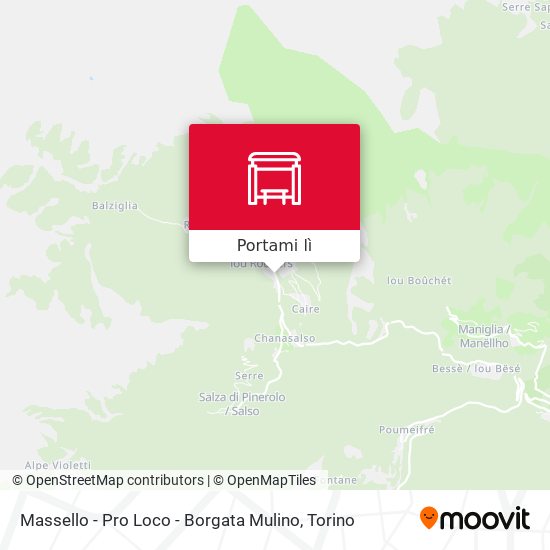 Mappa Massello - Pro Loco - Borgata Mulino