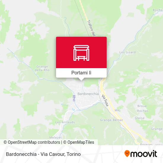 Mappa Bardonecchia - Via Cavour