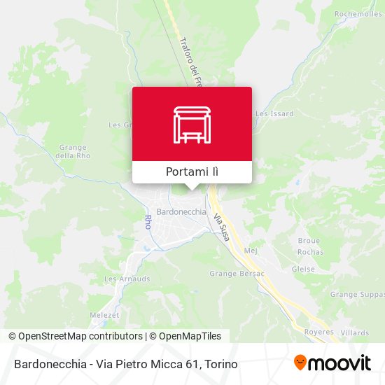 Mappa Bardonecchia - Via Pietro Micca  61