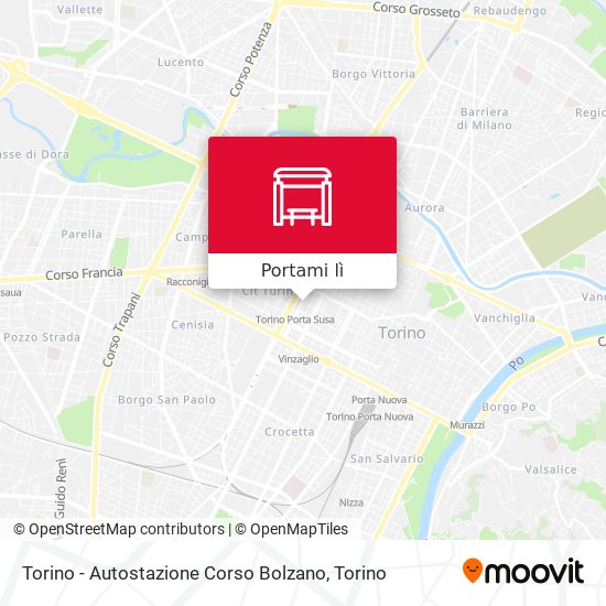 Mappa Torino - Autostazione Corso Bolzano