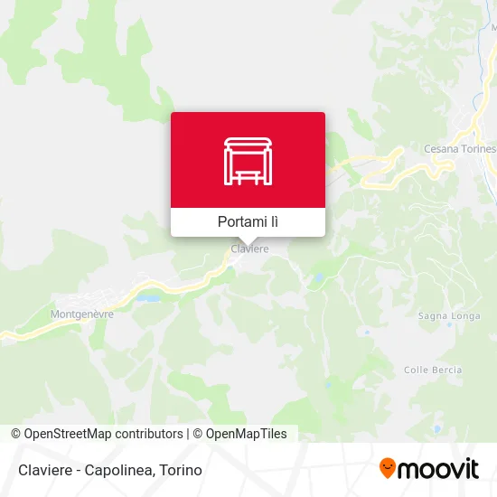 Mappa Claviere  - Capolinea