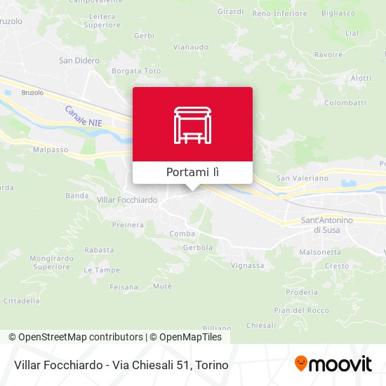 Mappa Villar Focchiardo - Via Chiesali  51