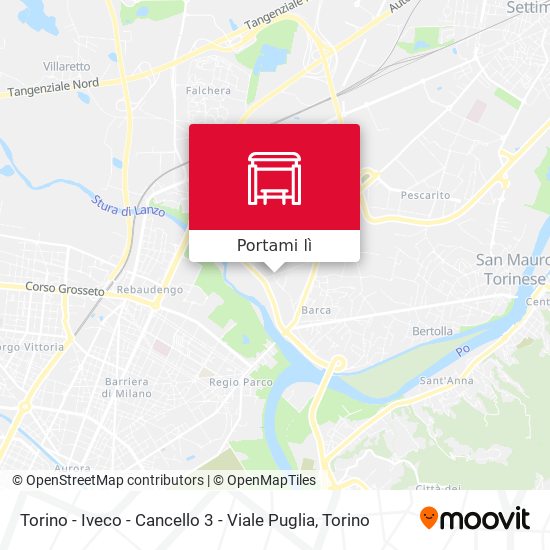 Mappa Torino - Iveco - Cancello 3 - Viale Puglia