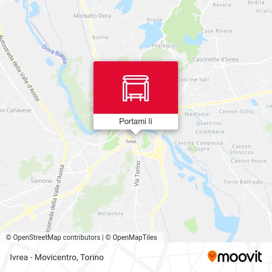 Mappa Ivrea - Movicentro