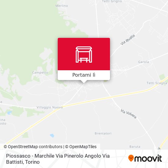 Mappa Piossasco - Marchile Via Pinerolo Angolo Via Battisti