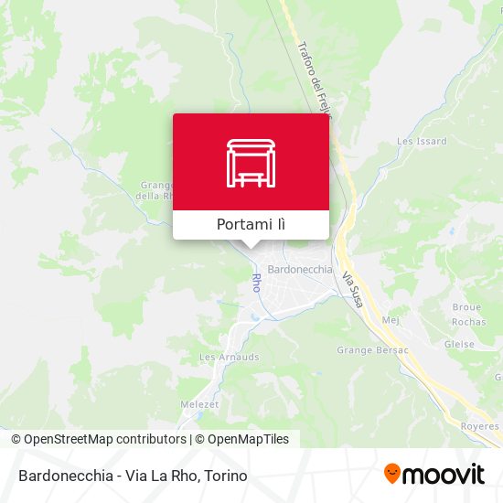 Mappa Bardonecchia - Via La Rho