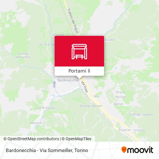 Mappa Bardonecchia - Via Sommeiller
