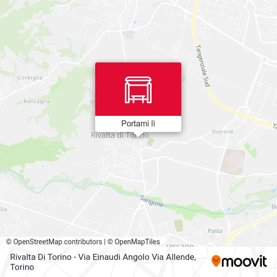 Mappa Rivalta Di Torino - Via Einaudi Angolo Via Allende