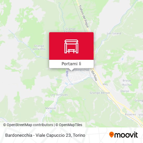 Mappa Bardonecchia - Viale Capuccio 23