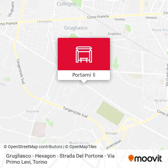 Mappa Grugliasco - Hexagon - Strada Del Portone - Via Primo Levi