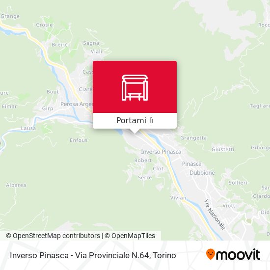 Mappa Inverso Pinasca - Via Provinciale N.64
