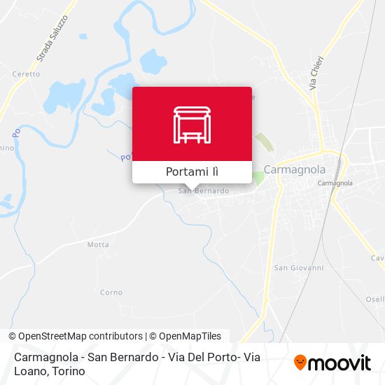 Mappa Carmagnola - San Bernardo - Via Del Porto- Via Loano