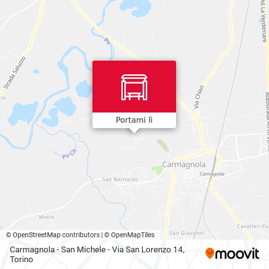 Mappa Carmagnola - San Michele - Via San Lorenzo  14