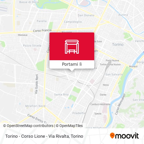 Mappa Torino - Corso Lione - Via Rivalta