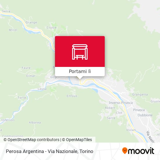 Mappa Perosa Argentina - Via Nazionale