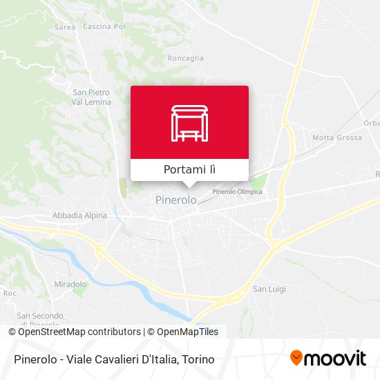 Mappa Pinerolo - Viale Cavalieri D'Italia