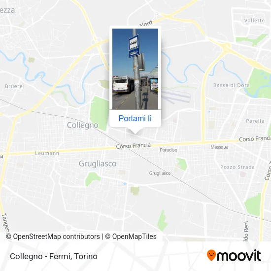 Mappa Collegno - Fermi