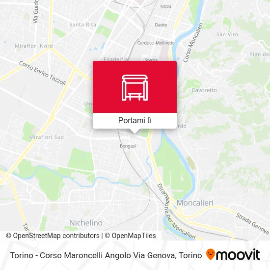 Mappa Torino - Corso Maroncelli Angolo Via Genova