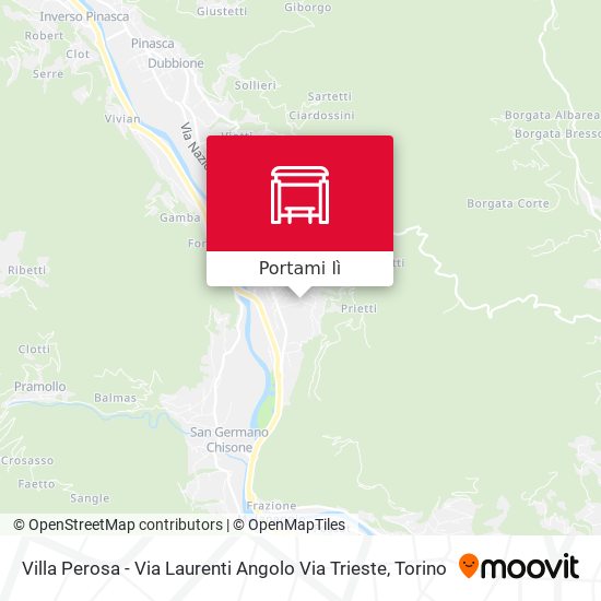 Mappa Villa Perosa - Via Laurenti Angolo Via Trieste