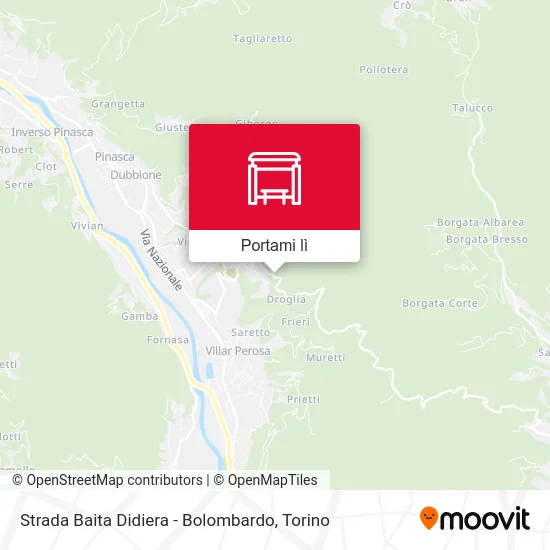 Mappa Strada Baita Didiera - Bolombardo