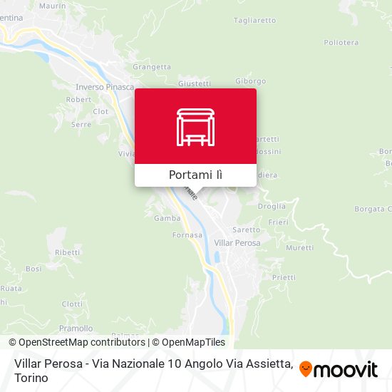 Mappa Villar Perosa - Via Nazionale  10 Angolo Via Assietta