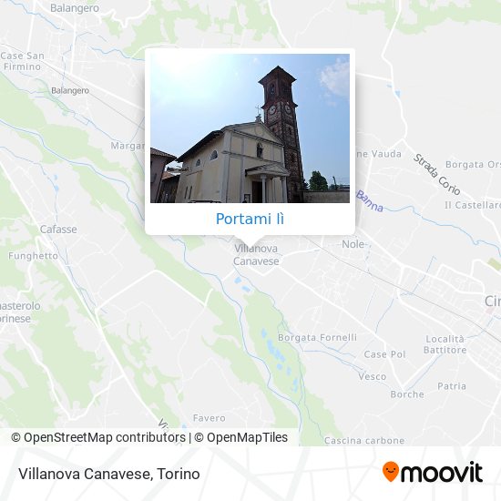 Mappa Villanova Canavese