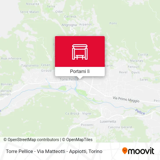 Mappa Torre Pellice - Via Matteotti - Appiotti