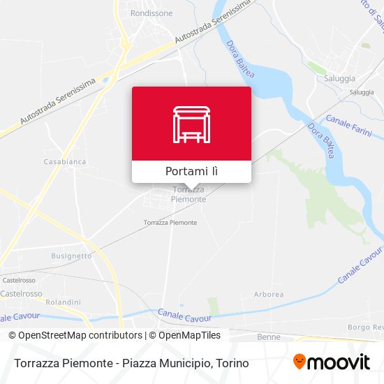 Mappa Torrazza Piemonte - Piazza Municipio
