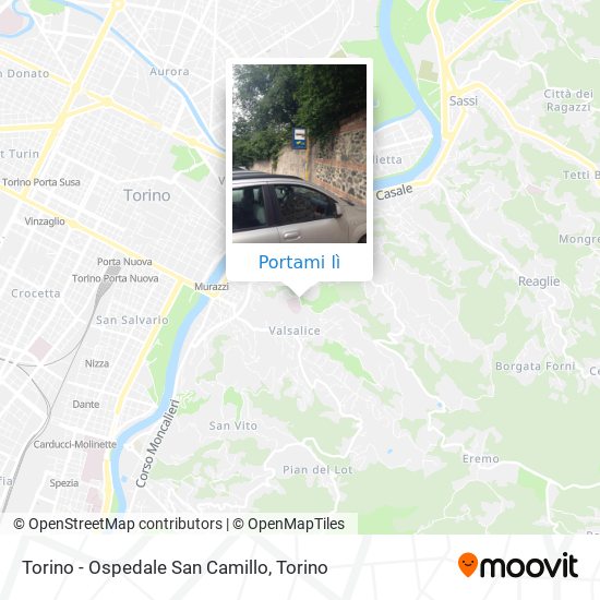 Mappa Torino - Ospedale San Camillo