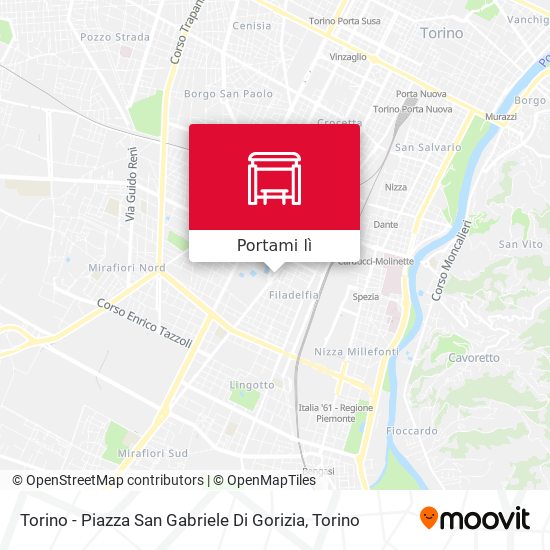 Mappa Torino - Piazza San Gabriele Di Gorizia