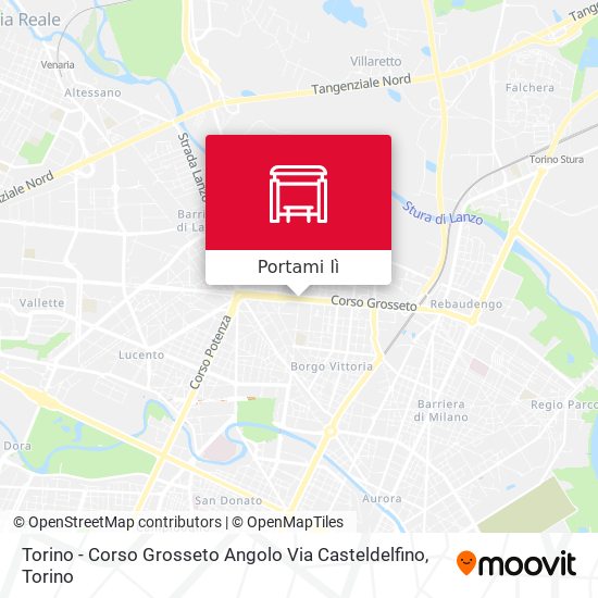 Mappa Torino - Corso Grosseto Angolo Via Casteldelfino