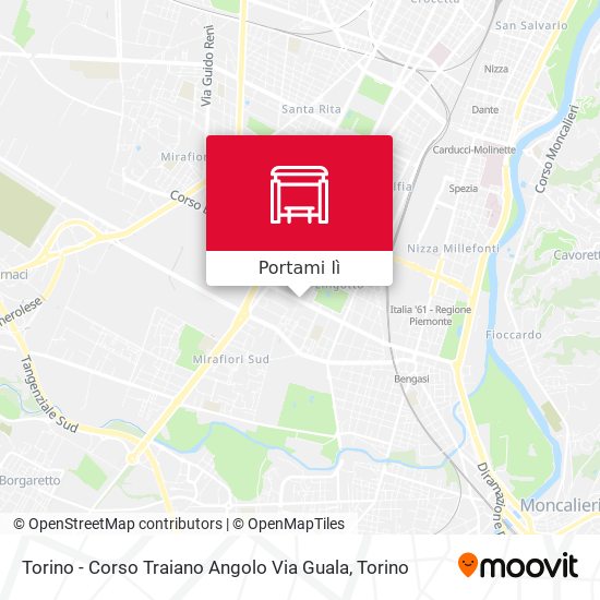 Mappa Torino - Corso Traiano Angolo Via Guala