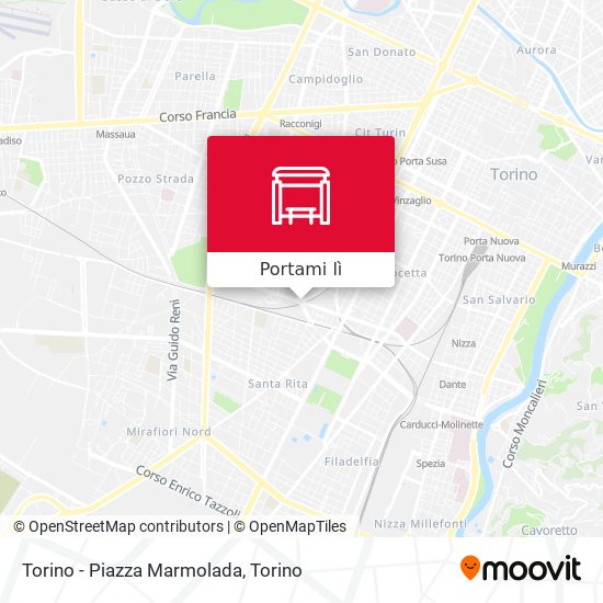 Mappa Torino - Piazza Marmolada