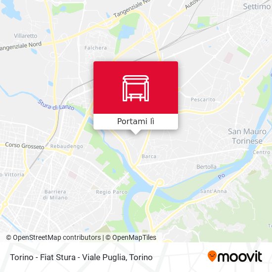 Mappa Torino - Fiat Stura - Viale Puglia