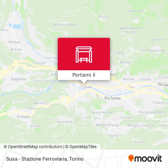 Mappa Susa - Stazione Ferroviaria