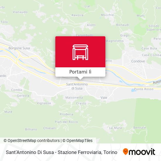 Mappa Sant'Antonino Di Susa - Stazione Ferroviaria