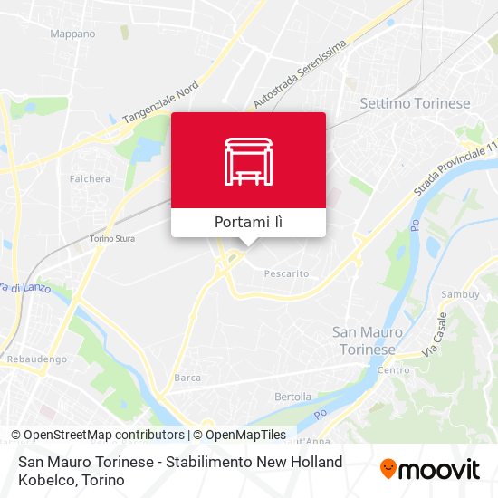 Mappa San Mauro Torinese - Stabilimento New Holland Kobelco