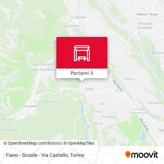 Mappa Fiano - Scuole - Via Castello