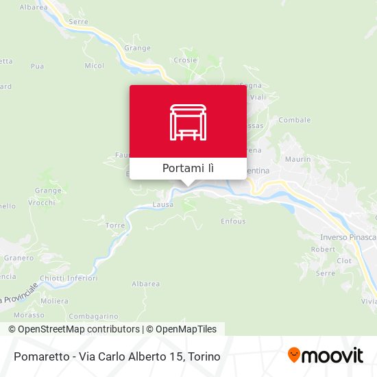 Mappa Pomaretto - Via Carlo Alberto  15