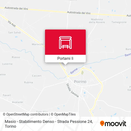 Mappa Masio - Stabilimento Denso - Strada Pessione  24