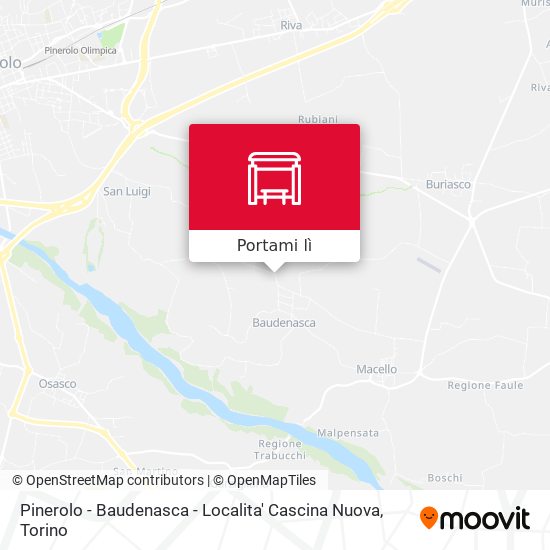 Mappa Pinerolo - Baudenasca - Localita' Cascina Nuova
