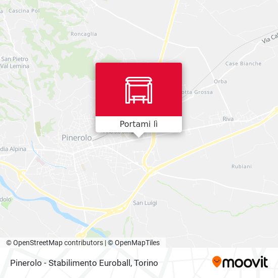 Mappa Pinerolo - Stabilimento Euroball