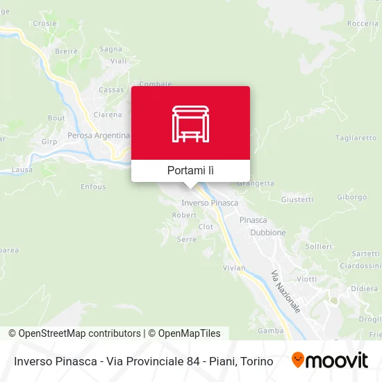 Mappa Inverso Pinasca - Via Provinciale  84 - Piani