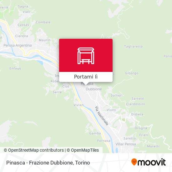 Mappa Pinasca - Frazione Dubbione