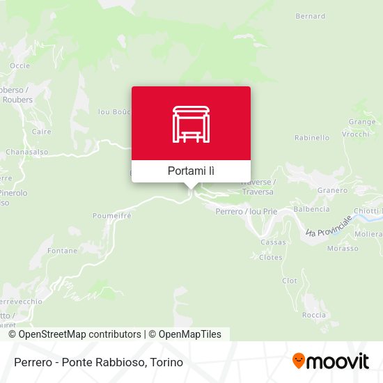 Mappa Perrero - Ponte Rabbioso