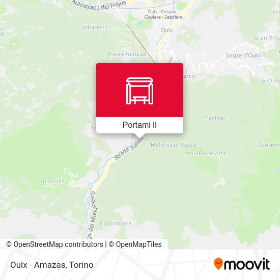Mappa Oulx - Amazas